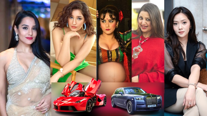 15 Nepali Heroines Who Ride in Million-Rupee Cars – With Video 