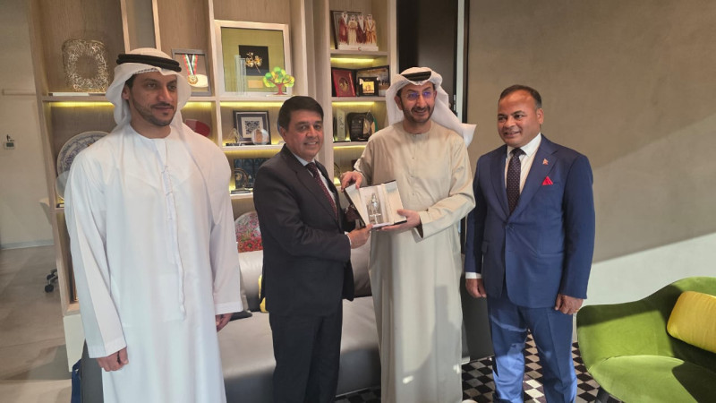 FNCCI President Dhakal Meets UAE Finance Ministry Secretary