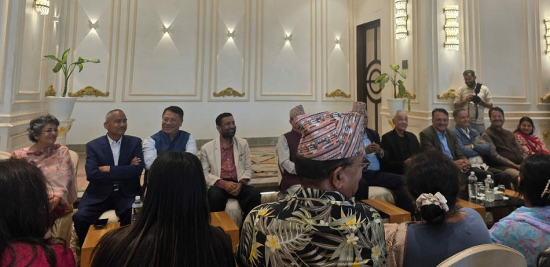 Shashanka and Sujata Koirala Attend Deuba Faction Meeting