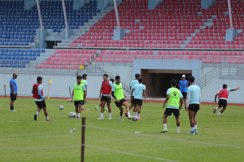 Nepali Team Practices at Dasharath stadium After Long Time