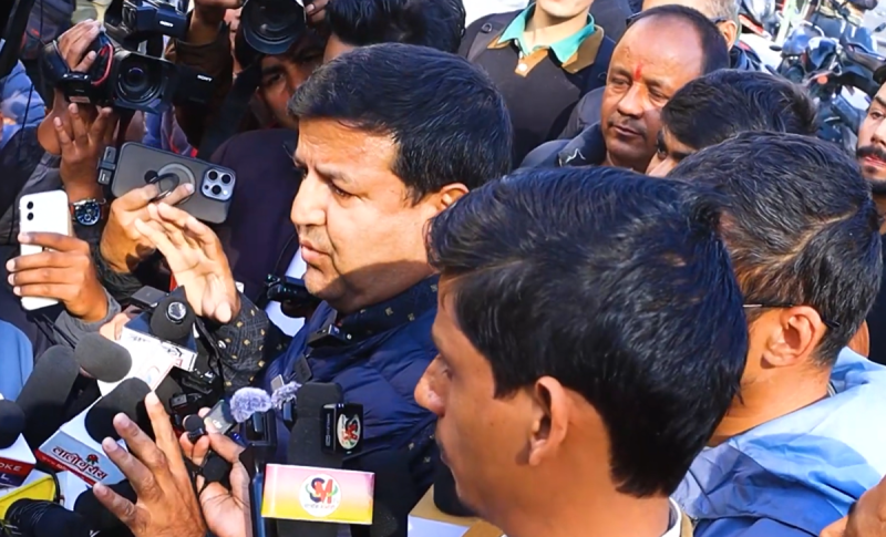 "Sharma Rushes to Nakkhu Jail, Vows to Release Rabi, and Fires Back: 'Who is attempting to manipulate the election by locking up Rabi?'"