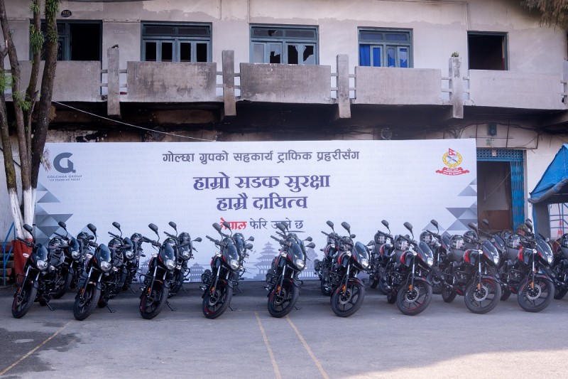 Golchha Group Hands Over 20 Motorcycles to Baggikhana Traffic Police Office