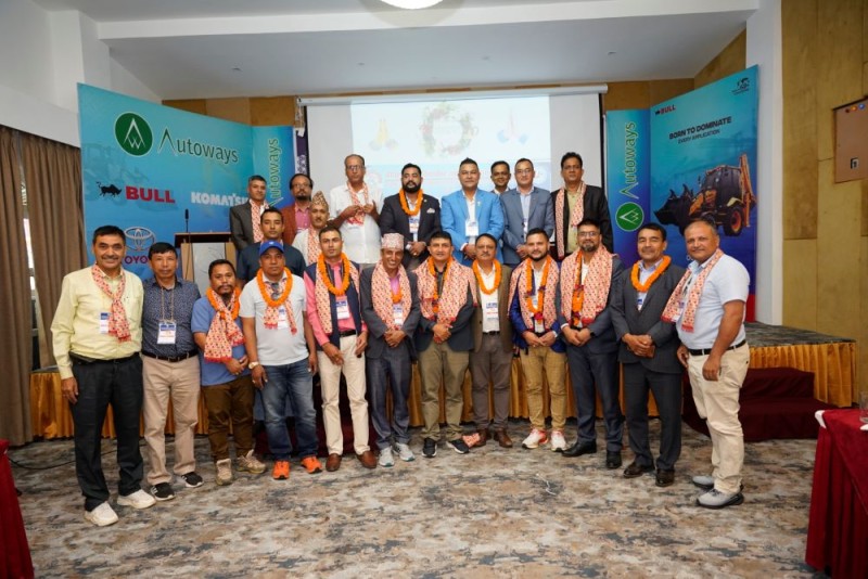 Amrit Ghimire Re-elected as President of Nepal Heavy Equipment Entrepreneurs Federation, Gandaki