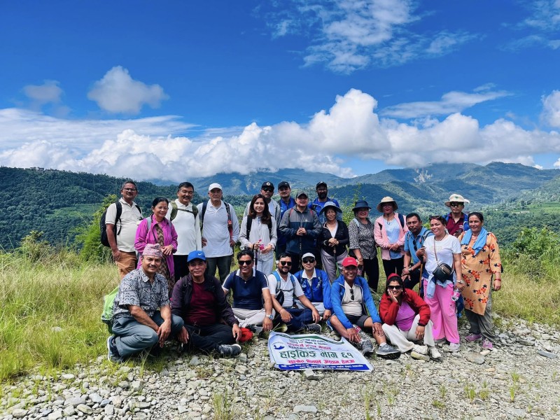 Hikers Club Nepal Promotes Astam Naumati Baja Park and Dhital Village in 61st Hiking Series