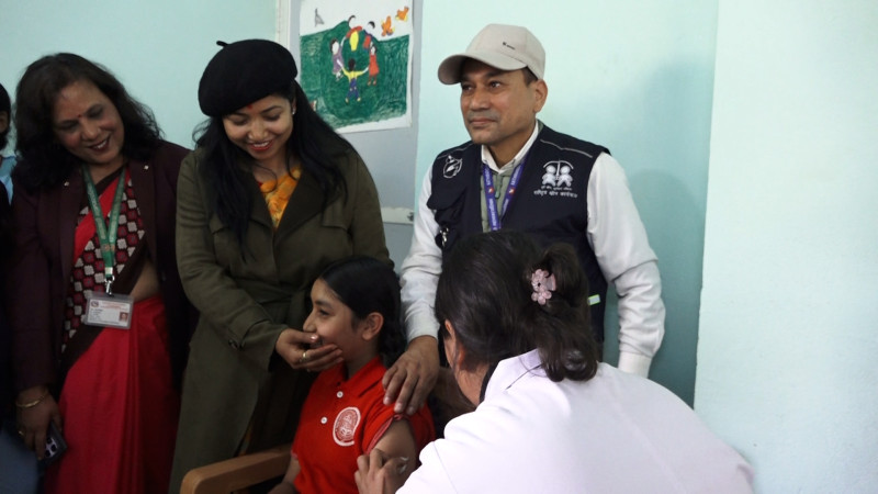 Kathmandu Metro Launches HPV Vaccination Campaign in Schools