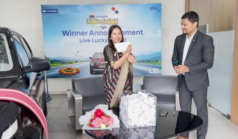 Hyundai Announces Winner of Festive Delight 2081 Bumper Offer