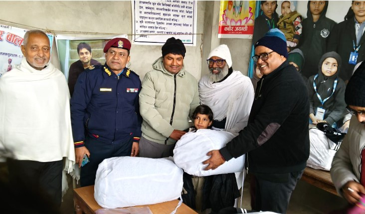 Cloth Bank Donates Jackets and Blankets to Kabir Bal Ashram on New Year