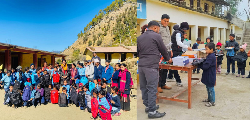 Distribution of School Bags and Educational Materials for Five Thousand Students