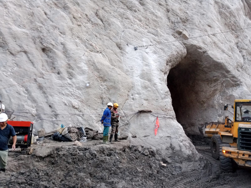 Rescue operations become easier for those trapped in the Chilime Tunnel as sludge is rapidly cleared
