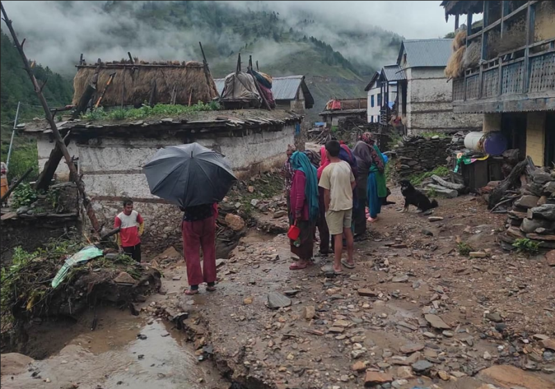Continuous Rain Causes Damage to Crops and Infrastructure in Sinja, Jumla