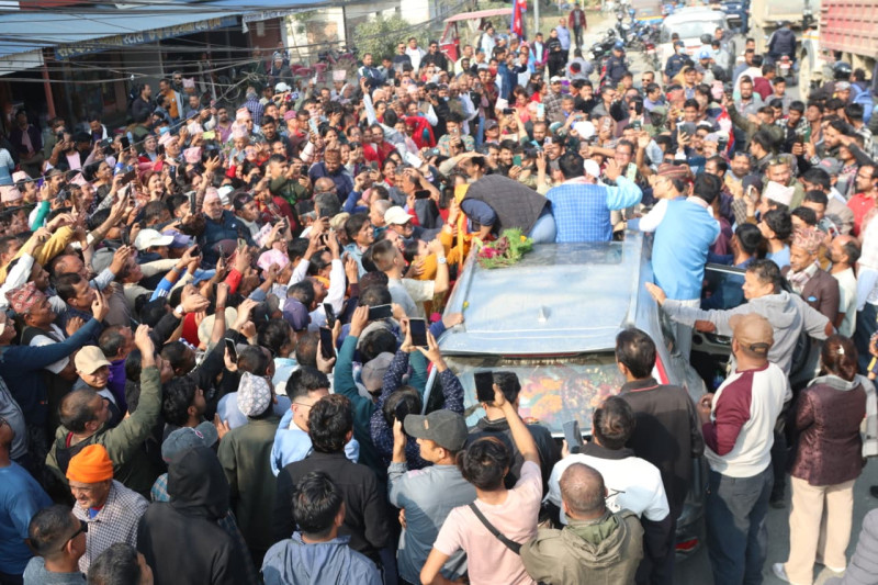 Rabi Lamichhane’s Visit to Bardaghat-7, Nawalparasi Draws Massive Crowd (Photos)