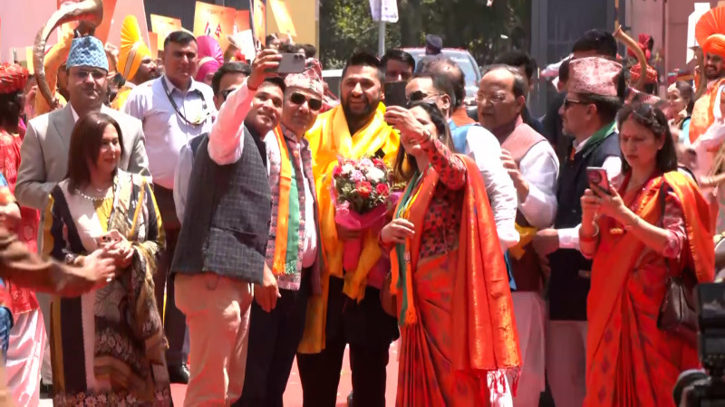 RSP Chairman Lamichhane Welcomed at BJP Headquarters