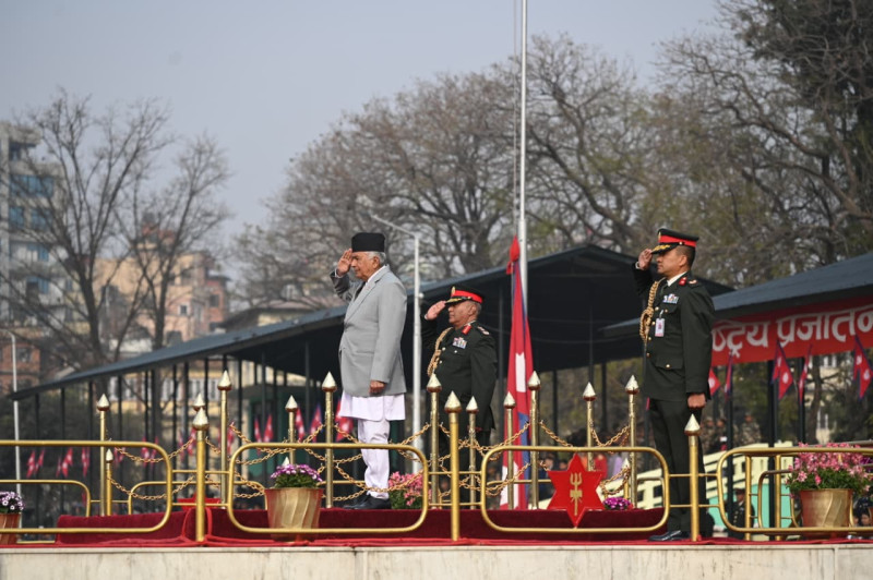 President Paudel Attends National Democracy Day Ceremony