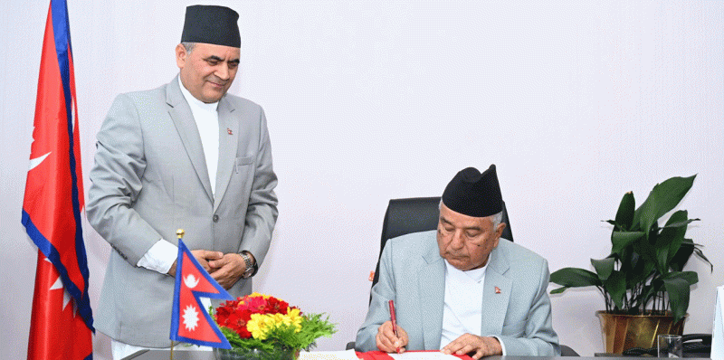 President Issues Ordinance to Amend Voter List Act 2073