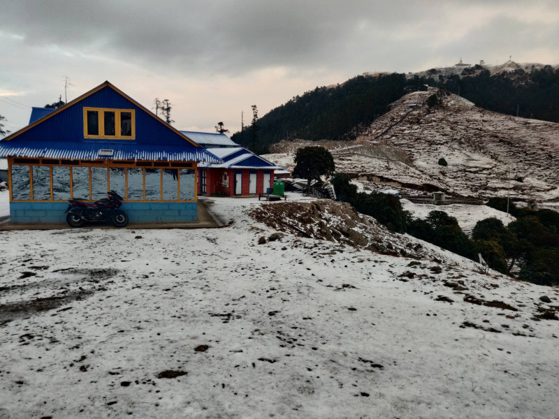 First Snowfall of the Year in Shailung, Ramechhap