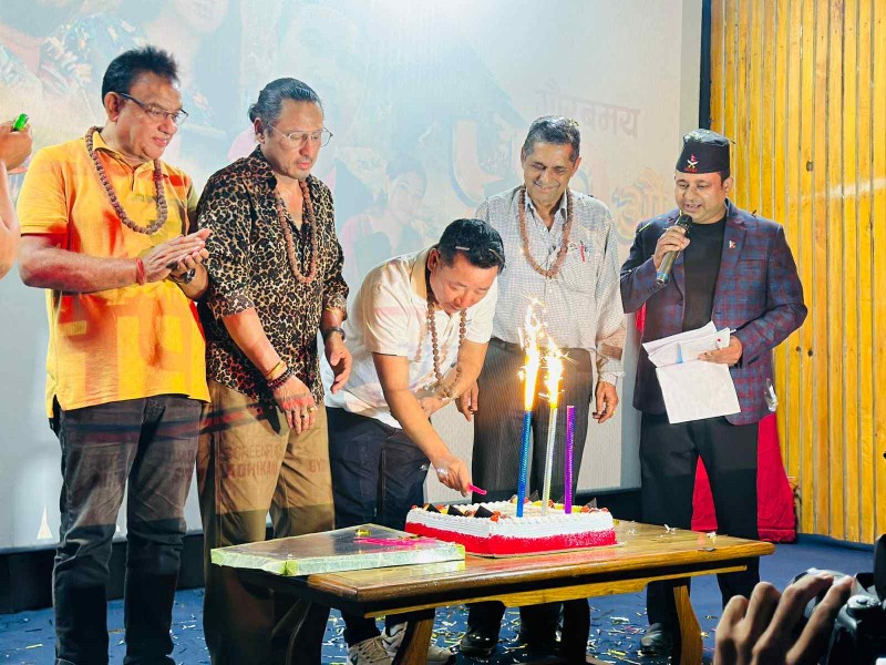 “Yo Man Ta Mero Nepali Ho” Team Celebrates 51st Day of Screening, Announces New Film “Swaha:”