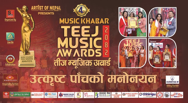 4th Music Khabar Teej Music Awards 2082: Top Five Nominees Announced