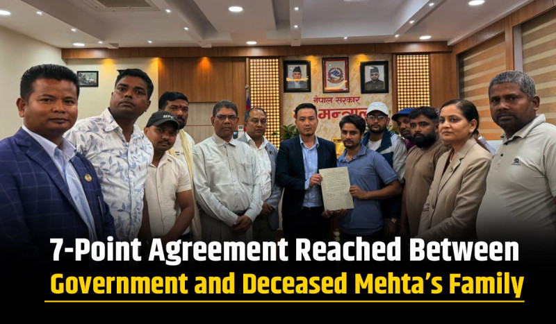 7-Point Agreement Reached Between Government and Deceased Mehta’s Family