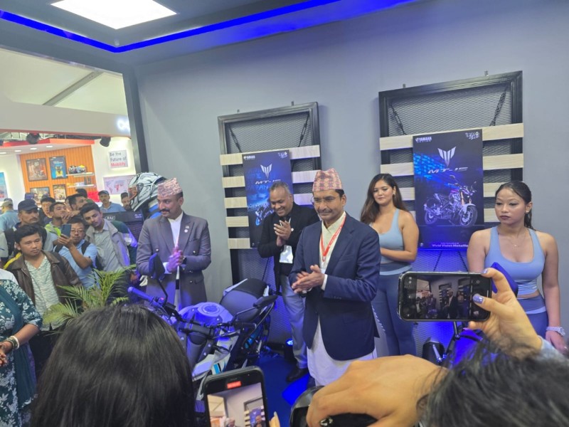 Yamaha Nepal introduces new variants of MT-15 V2 and FZ-S V3 DLX at NADA Auto Show 2025