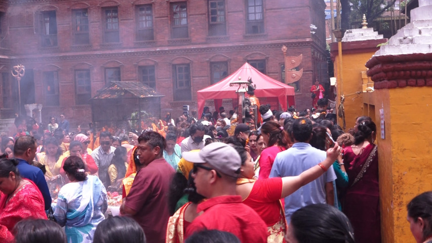 Devotees Throng Budhanilkantha Temple on Nirjala Ekadashi (photos)