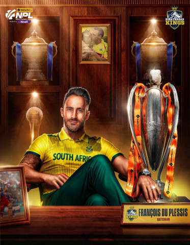 Faf du Plessis, A Global Cricket Icon, Joins Biratnagar Kings for the Second Season of Nepal Premier League (NPL)