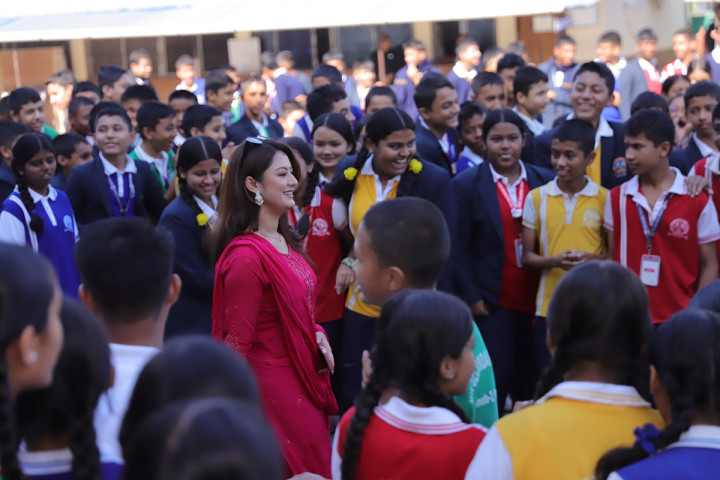 Khagendra, and Barsha Promote 'Harsha' in Various Schools and Colleges in Eastern Nepal