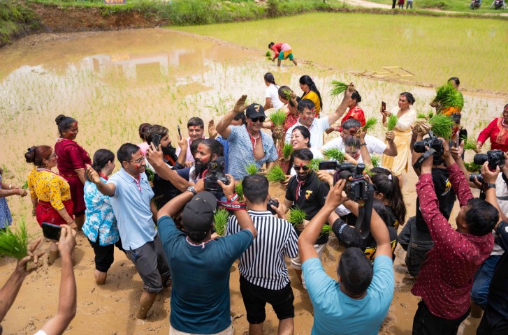 National Paddy Day Celebrated in Lele with Rajesh Hamal’s Special Presence, Hosted by ‘Ra: Revolutionary Agriculture War’ Reality Show