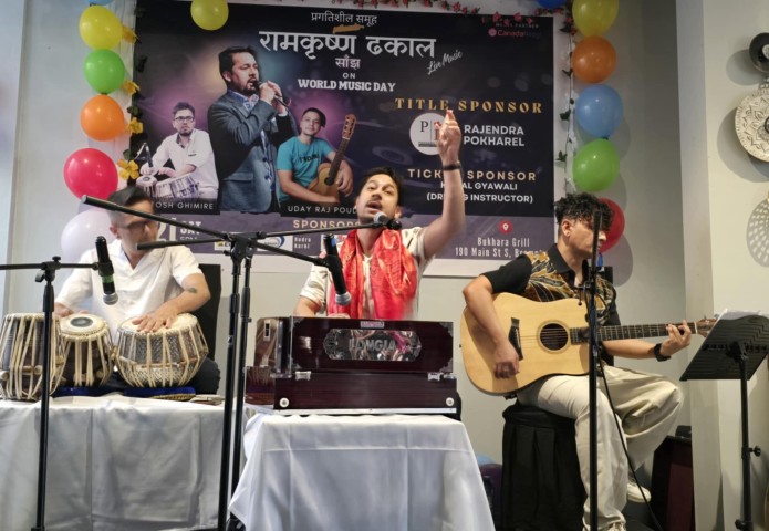 ‘Ramakrishna Dhakal Evening’ Concludes Grandly in Canada, Proceeds Donated to Pashupatinath Temple