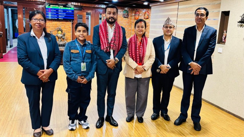 Minister of Water Supply Pradeep Yadav Departs for Spain