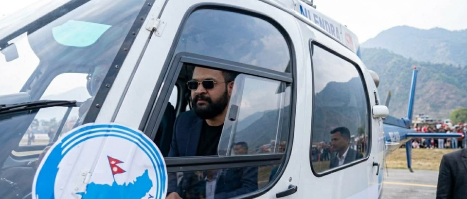 Balen Shah’s Helicopter Returns to Kathmandu Mid-Flight