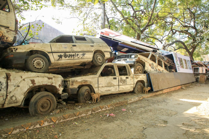 Abandoned Vehicles at Bhrikuti Mandap (Photos)