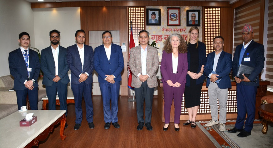 Meeting Between Home Minister Aryal and UN Resident Coordinator