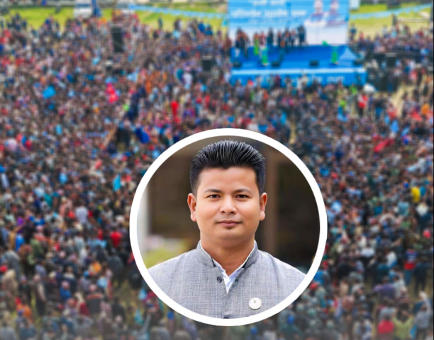 Controversial Remarks by Candidate Chaudhary in Sunsari-3 Lead to Tension at Event Venue