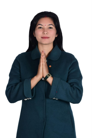 UML Candidate Asmita Thapa from Okhaldhunga Seeking Suggestions from Voters