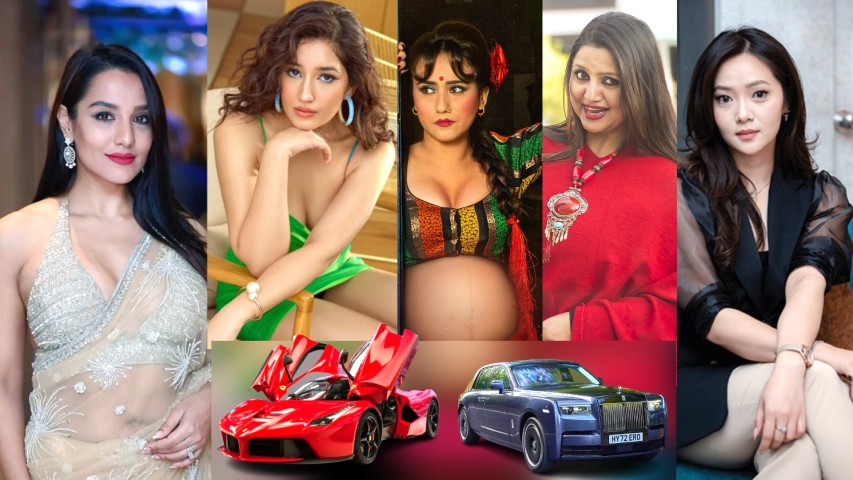 15 Nepali Heroines Who Ride in Million-Rupee Cars – With Video 