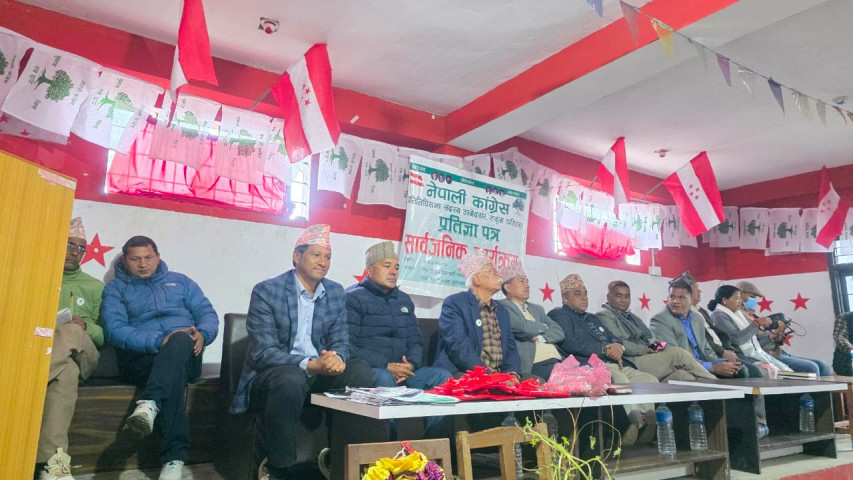 Nepali Congress Rukum West Unveils Election Manifesto