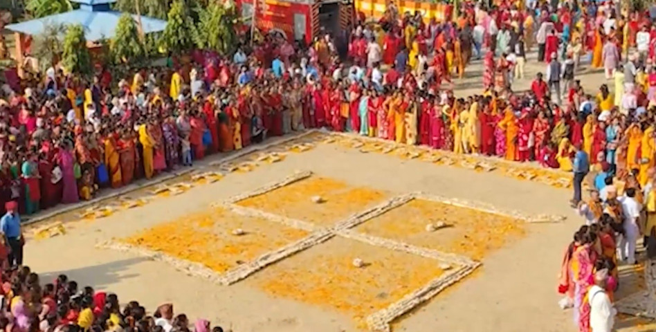 Historic Lamp Lighting Marks the Conclusion of Shivapuri Dharma Utsav in Dhangadhi