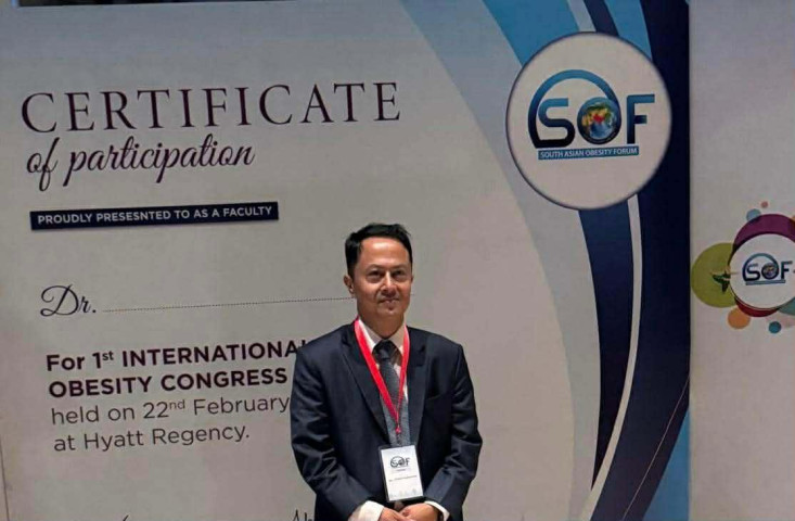 Dr.Shekhar Rajbhandari and Family Donate Ten Lakhs for Ashram Construction in Baglung