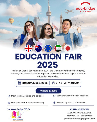 EduBridge Consultancy Expands with New Branch in Birauta, Pokhara-17, on its 25th Anniversary