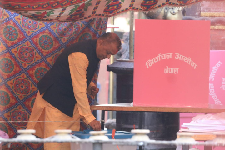 Gagan Thapa Visits Sarlahi After Casting Vote in Kathmandu