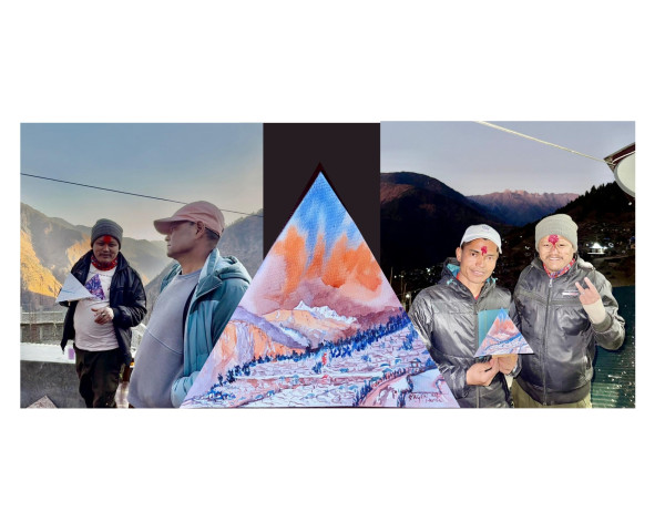 Canvas of Humla's Chankheli: The Art Journey of 77 Districts Becomes Even More Interesting