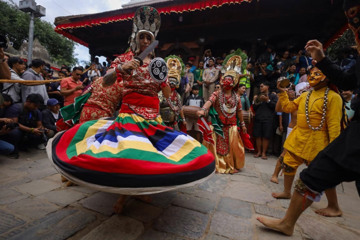 Indra Jatra Begins in Kathmandu, Celebrated with Dance and Chariot Procession for Eight Days