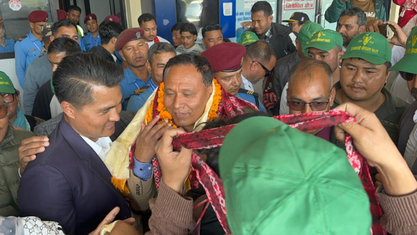 Kulman Ghising Arrives in Dhangadhi for Nationwide Campaign