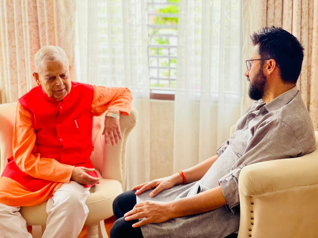 Rabi Lamichhane and Mahanta Thakur Hold Talks in Kathmandu