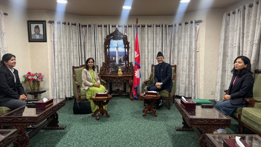 Speaker Aryal and Industry Minister Meet