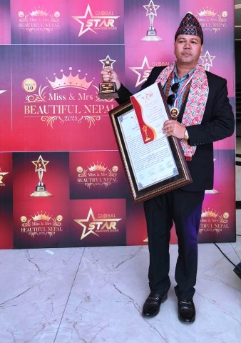 Veteran Journalist Nawaraj Bajgain Honored with Global Star Award 2025