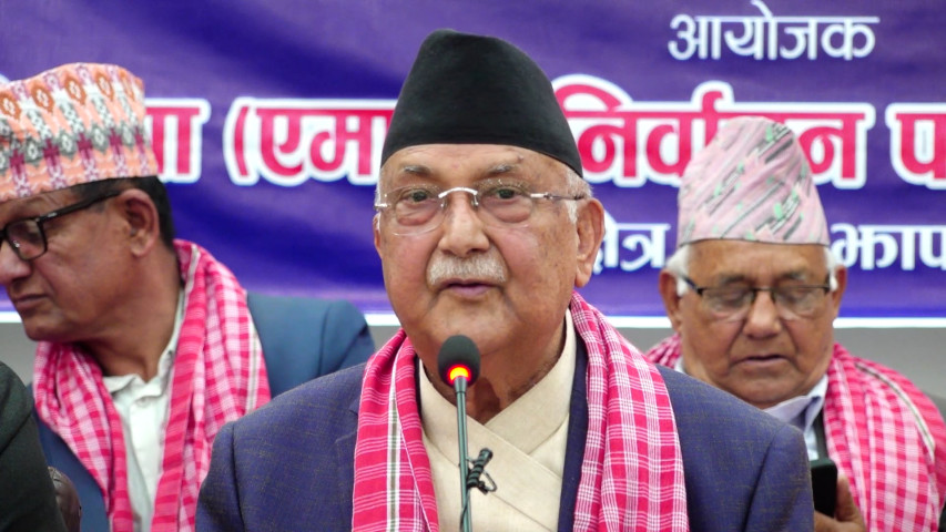 Oli Accuses RSP of Attempting to Disrupt Elections