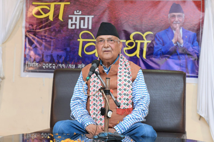 CPN-UML Chairman Oli Criticizes Government for Failing to Ensure Fair Elections