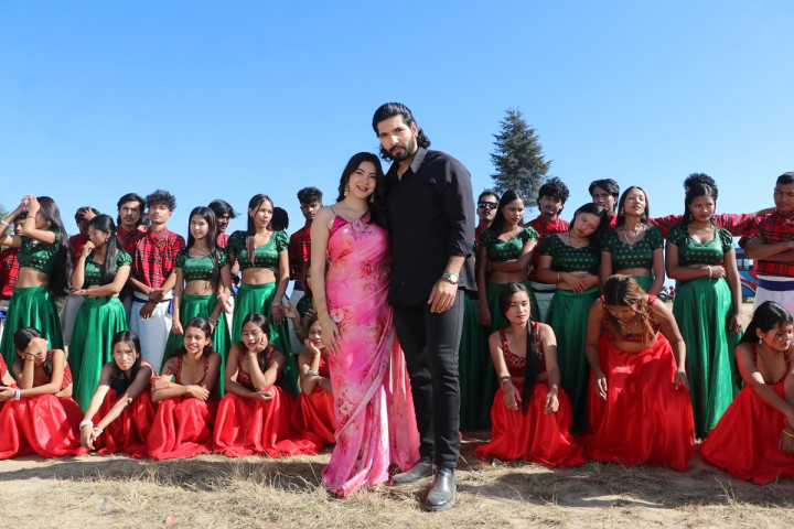 Song Shoot for Film 'Pariwartan' in Jarsing Pauwa