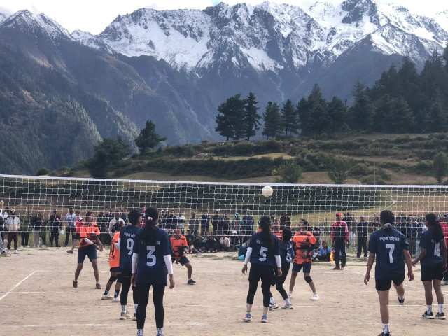 Selection of Provincial Female Volleyball Players Begins in Humla for National Games